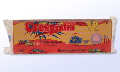 Esponja Crespinha embalagem econômica com 2 unidades