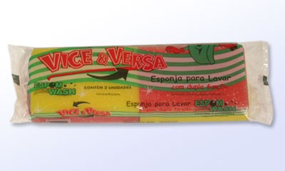 Esponja Vice & Versa embalagem econômica com 2 unidades